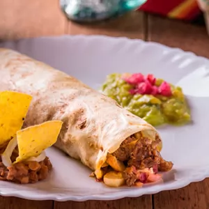 Plate of taco sinaloense